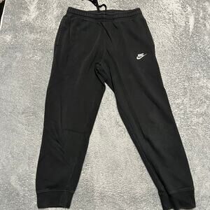 Nike Club Fleece Black Jogger Sweatpants Mens Medium BV2671 Pants **